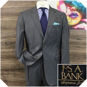 JOS A BANK Mens Suit 2 Piece Set Size 42L Jacket Blazer Pants‎ Fine Wool Casual